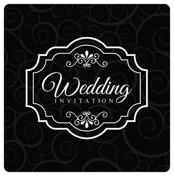 Design de casamento — Vetor de Stock