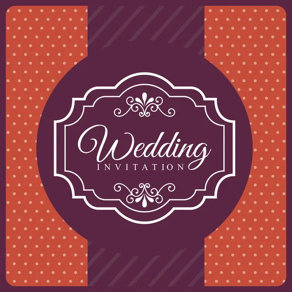 Design de casamento — Vetor de Stock