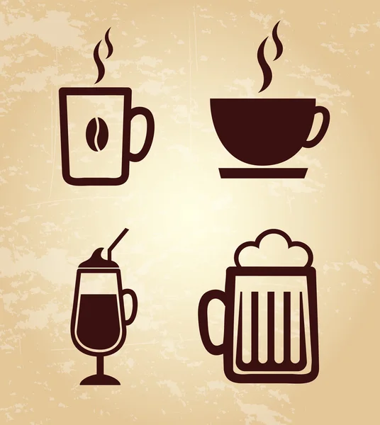 Иконы напитков — стоковый вектор