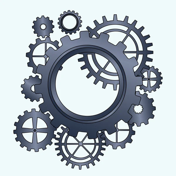 Working gears illustration — Stock Vector © rizal99 #135348230