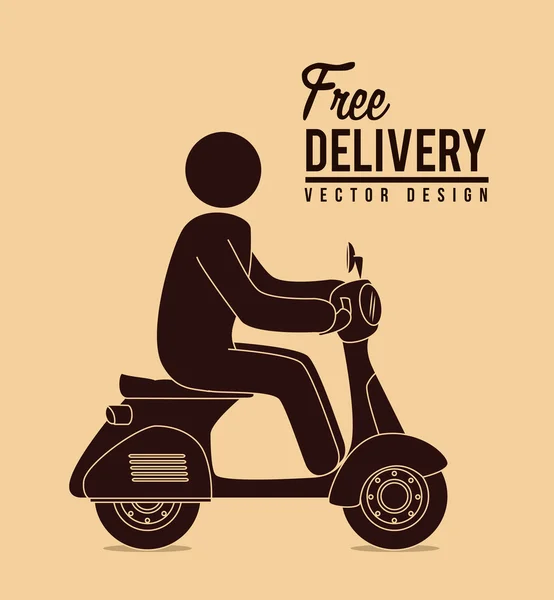 Free delivery — Stock Vector