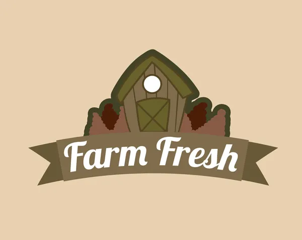 Farm fresh label — Stock Vector