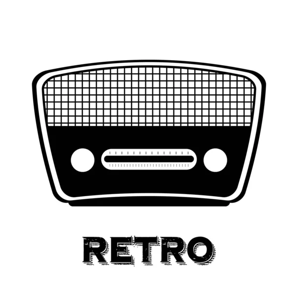 Radio old — Stock Vector