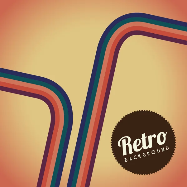 Rótulo retro — Vetor de Stock