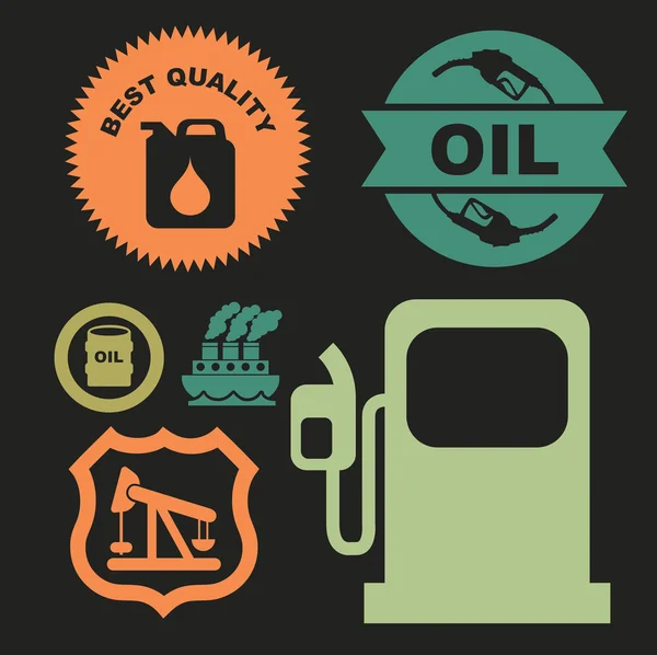 Oil industry — Stock Vector