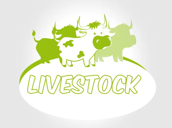 Koe pictogram — Stockvector