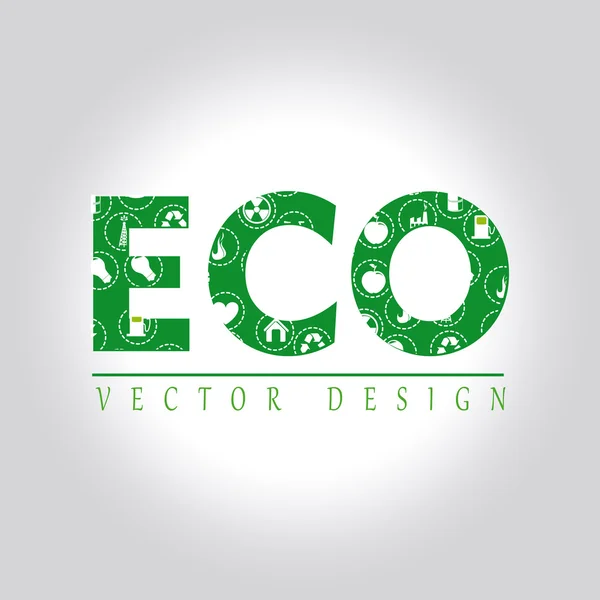 Design ecológico — Vetor de Stock