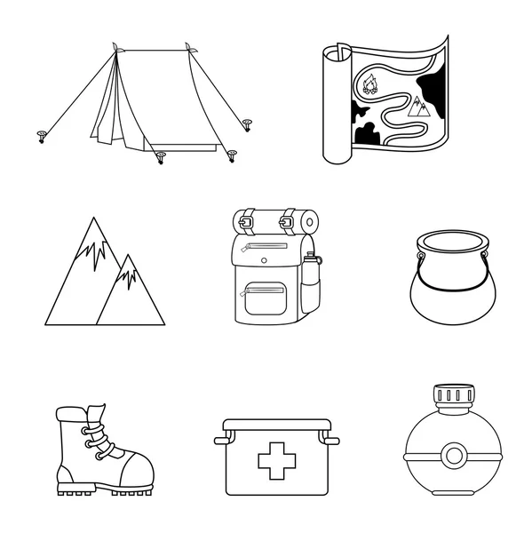 野营的设计 — 图库矢量图片
