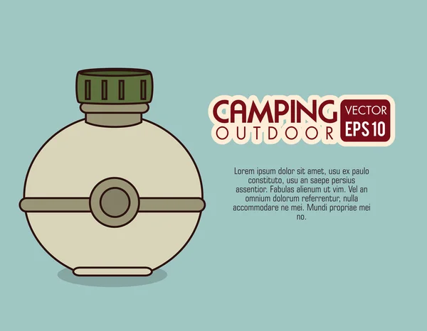 Diseño de camping — Archivo Imágenes Vectoriales