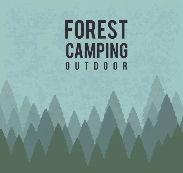 Camping-Design — Stockvektor