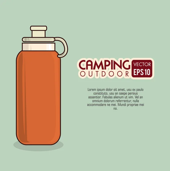 Camping-Design — Stockvektor