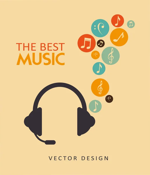 La música — Vector de stock