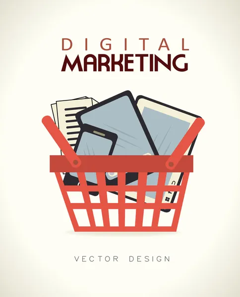 Digitales Marketing — Stockvektor