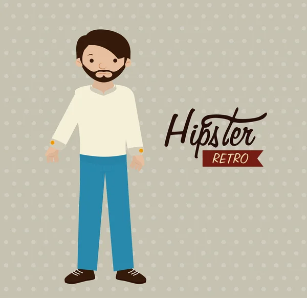 Hipster. — Wektor stockowy