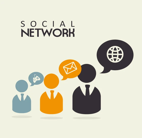 Соціальна мережа — стоковий вектор