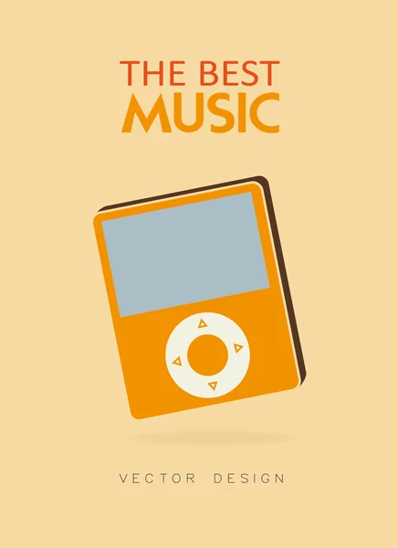 The music — Stock Vector
