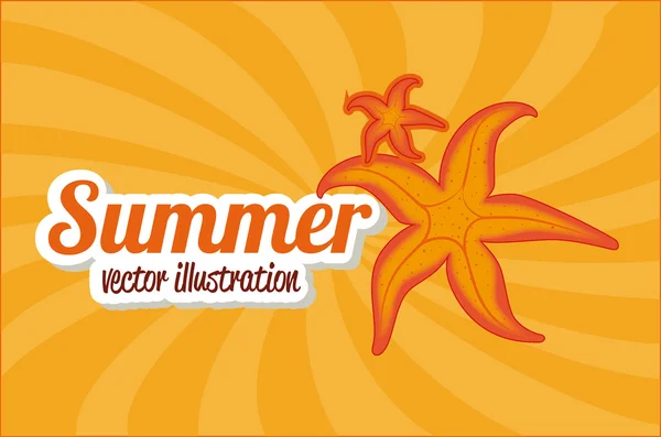 Sommerliche Gestaltung — Stockvektor