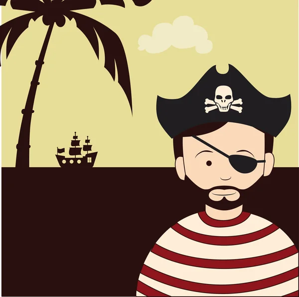 Projeto pirata —  Vetores de Stock