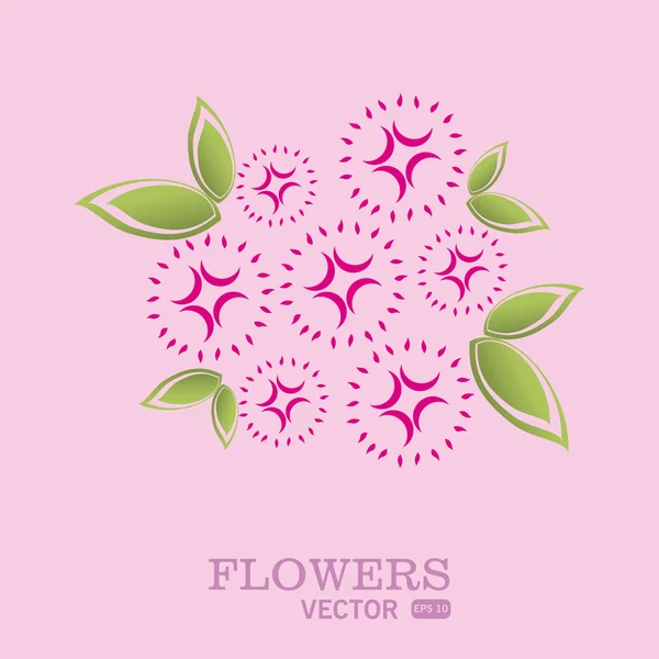 Çiçek Tasarım — Stok Vektör