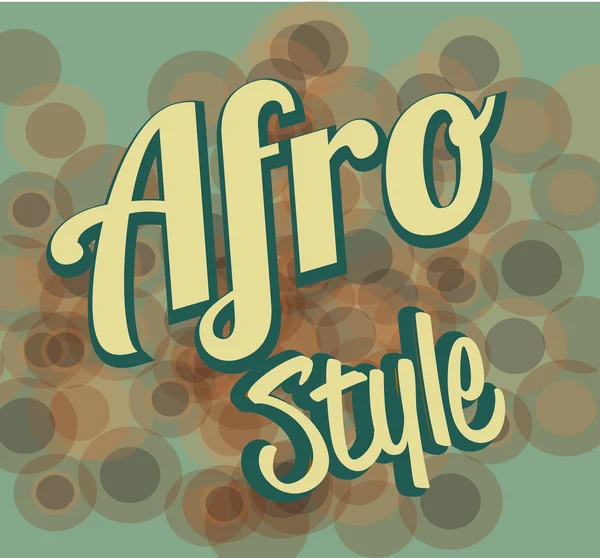 Afro style design — Stock Vector