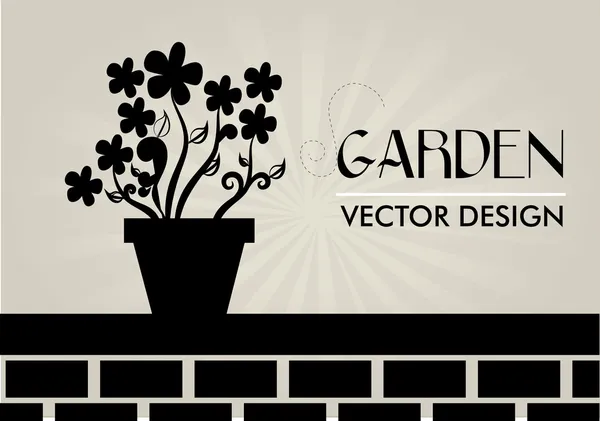 Design del giardino — Vettoriale Stock