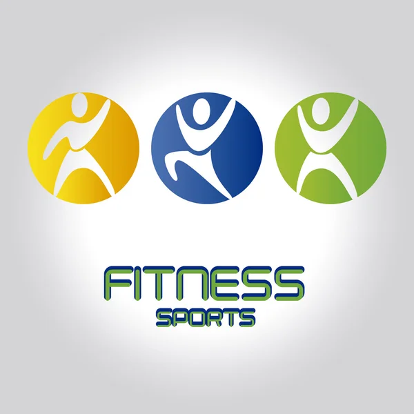 Diseño de fitness — Vector de stock