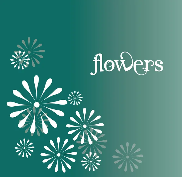 Design de flores — Vetor de Stock