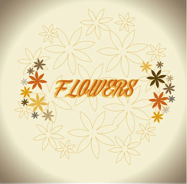 Ontwerp met bloemen — Stockvector