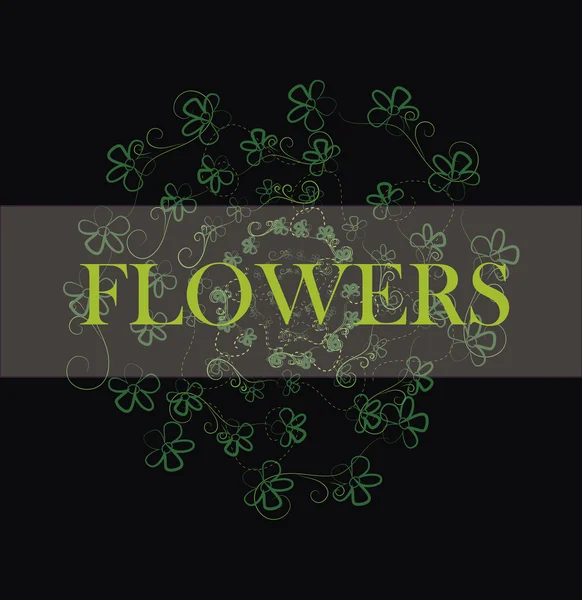 Design de flores — Vetor de Stock