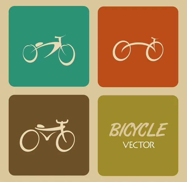 Bicycle design — Stock Vector