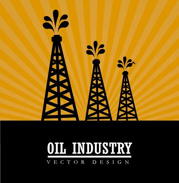 Industrie pétrolière — Image vectorielle