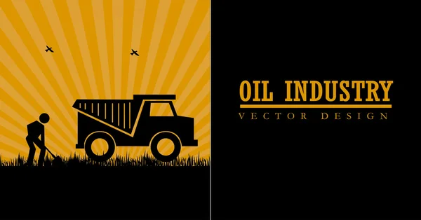 Oljeindustrin — Stock vektor