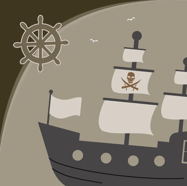 Пиратский дизайн — стоковый вектор