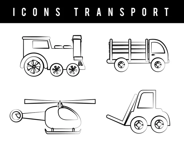 Progettazione dei trasporti — Vettoriale Stock