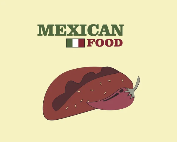 Comida mexicana —  Vetores de Stock