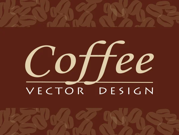 Design del caffè — Vettoriale Stock