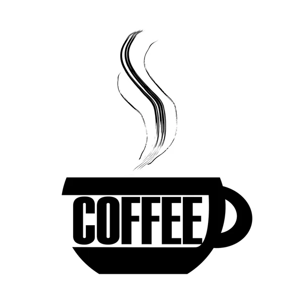 Kaffedesign – stockvektor
