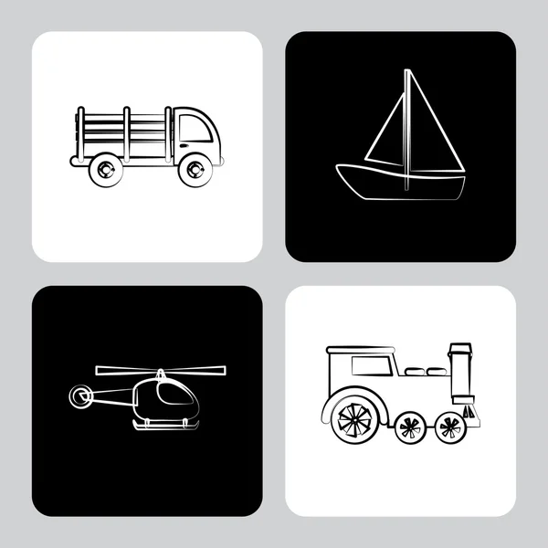 Diseño del transporte — Vector de stock