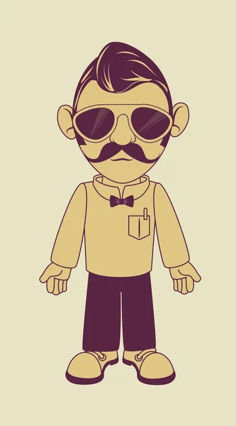 Hipster. — Vector de stock