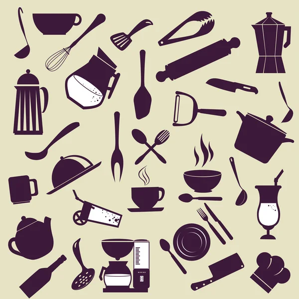 Дизайн кухни — стоковый вектор
