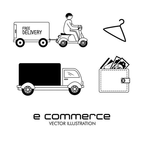 ECommerce design — Stockový vektor