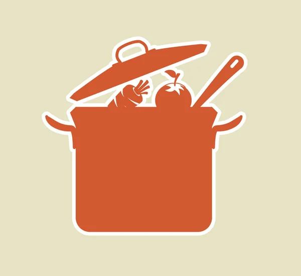 Diseño de cocina — Vector de stock