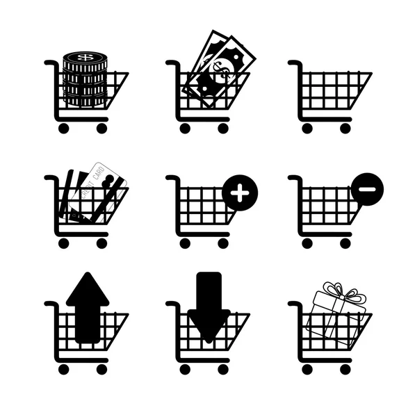 E-commerce design — Vetor de Stock