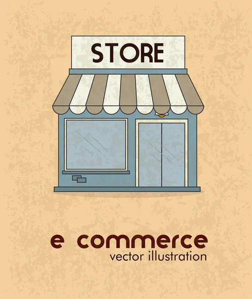 E-commerce design — Vetor de Stock