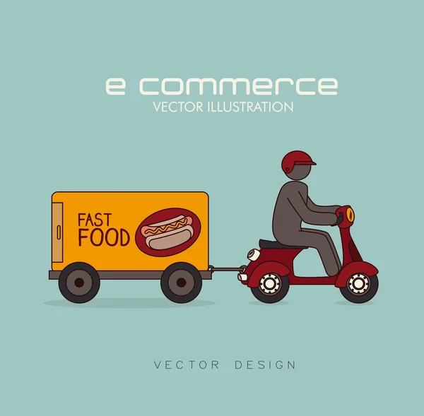 Projekt e-commerce — Wektor stockowy