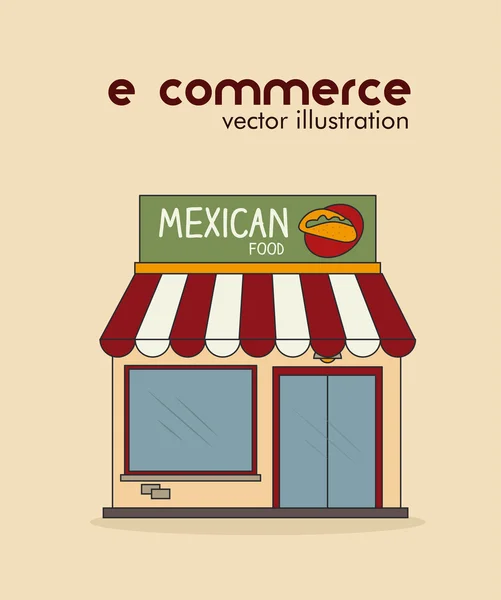 Diseño de comercio electrónico — Archivo Imágenes Vectoriales