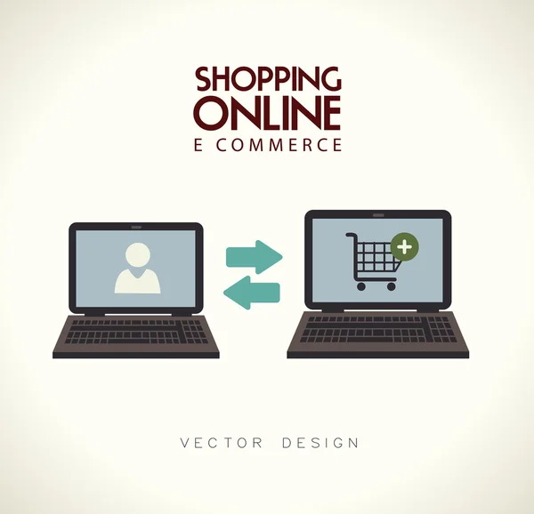 E-handel design — Stock vektor