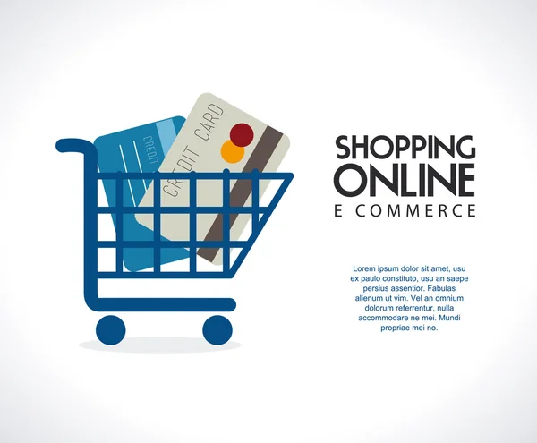 E-commerce design —  Vetores de Stock