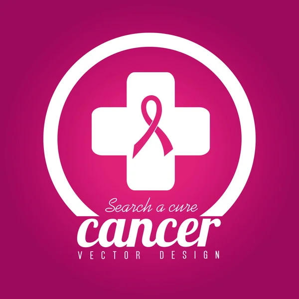 Breast cancer — Stock Vector