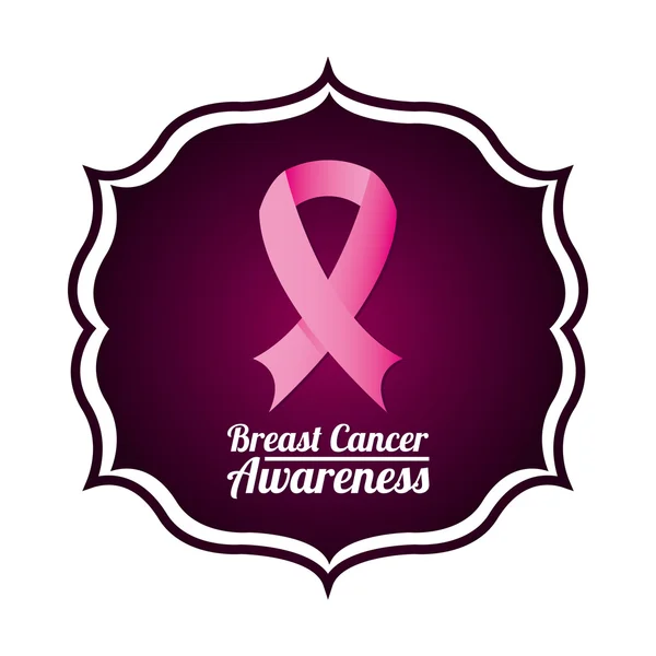 Breast cancer — Stock Vector